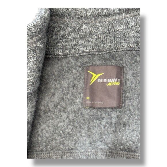 Old Navy Active Zip Up Vest Grey Sleeveless Zipped Pockets Activewear Women’s M - Picture 8 of 11